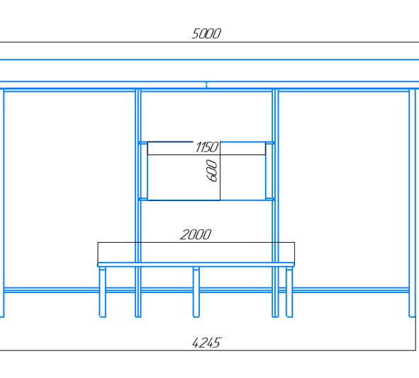 Чертёж остановочного комплекса Сити-П2.