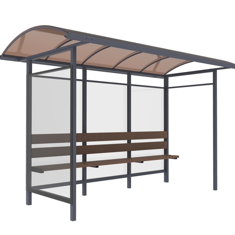Эскиз остановочного комплекса "Сити-2.1". Вид слева