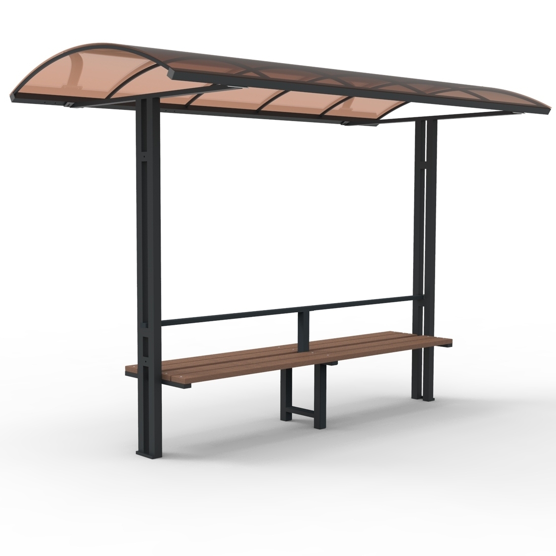 Эскиз остановочного комплекса "Сити-Эконом-1". Вид слева.