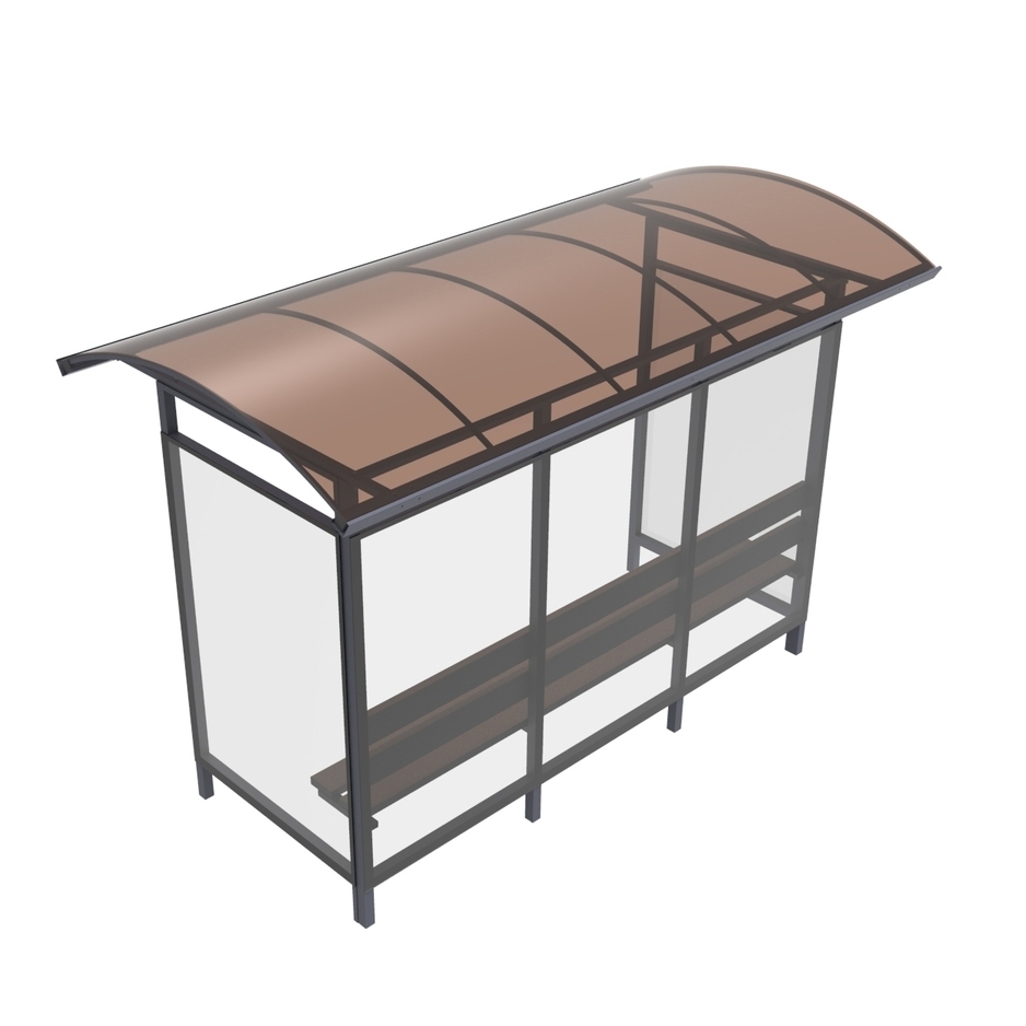 Эскиз остановочного комплекса "Сити-3.1". Вид сверху